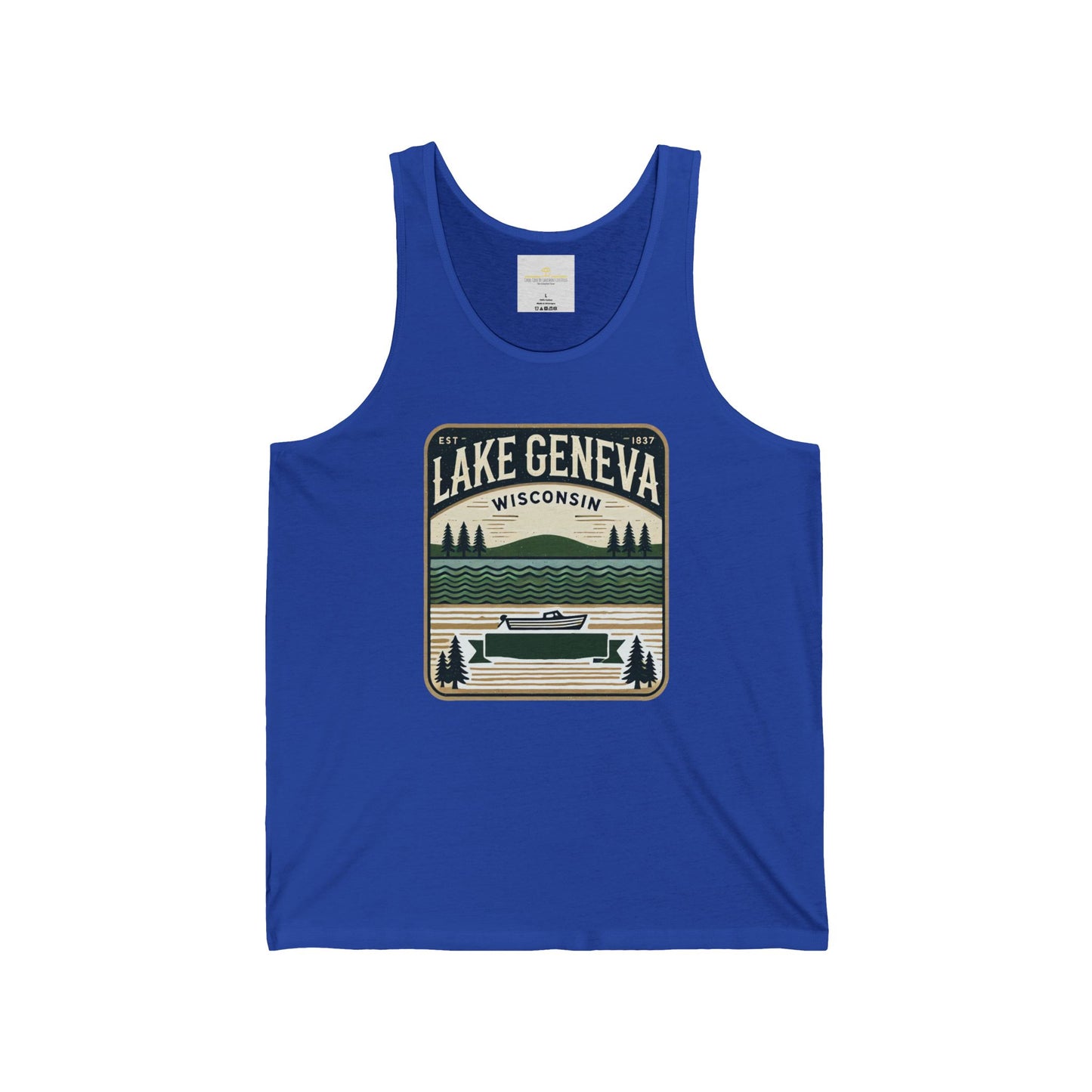 Vintage Lake Geneva Unisex Jersey Tank