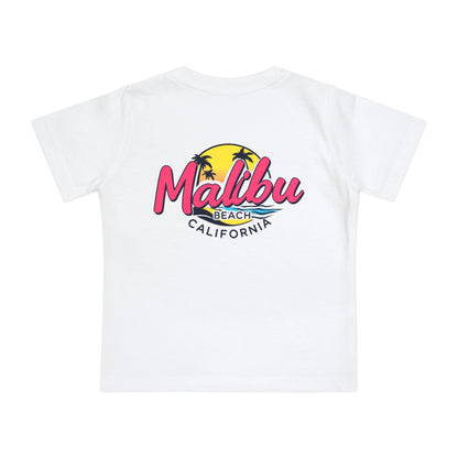 Retro Malibu Unisex Baby Short Sleeve T-Shirt