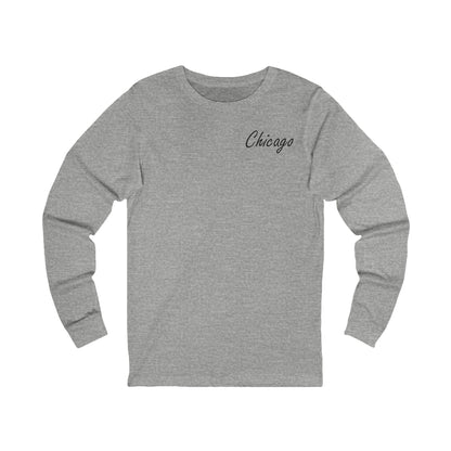 Elegant Chicago Skyline Unisex Jersey Long Sleeve Tee