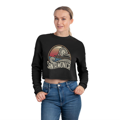 Vibrant Santa Monica Women's Cropped Sweatshirt