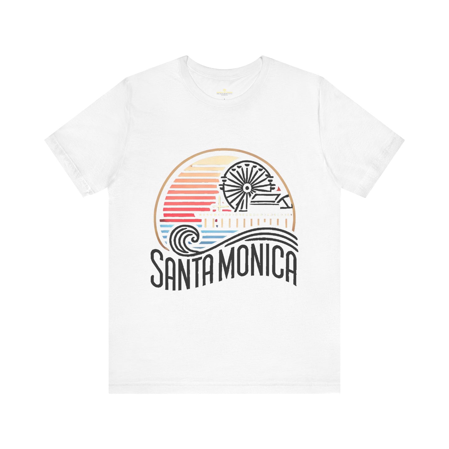 Vibrant Santa Monica Unisex Jersey Short Sleeve Tee