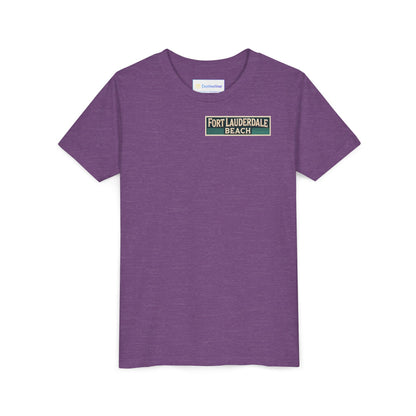 Vintage Fort Lauderdale Unisex Youth Short Sleeve Tee