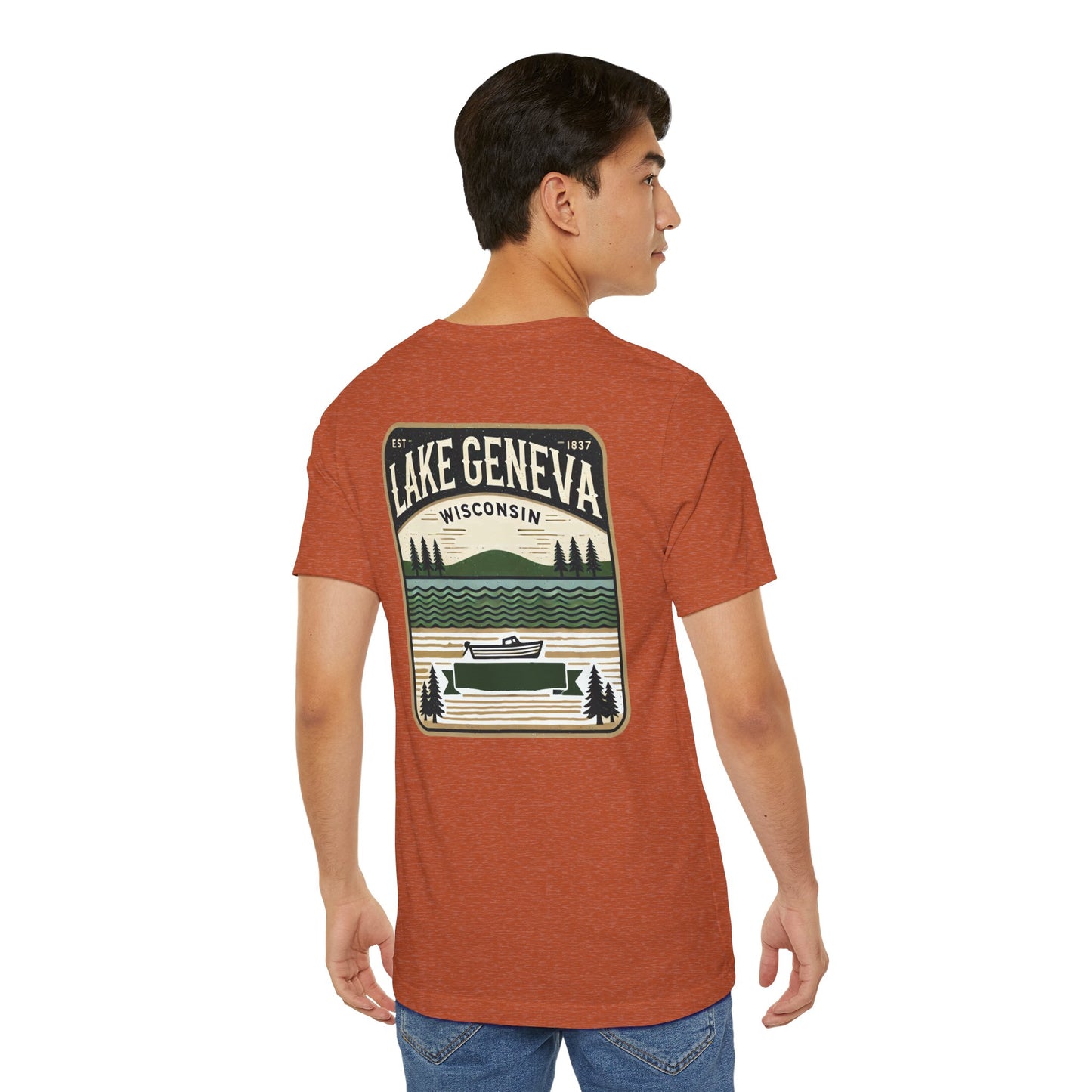 Vintage Lake Geneva Unisex Jersey Short Sleeve Tee