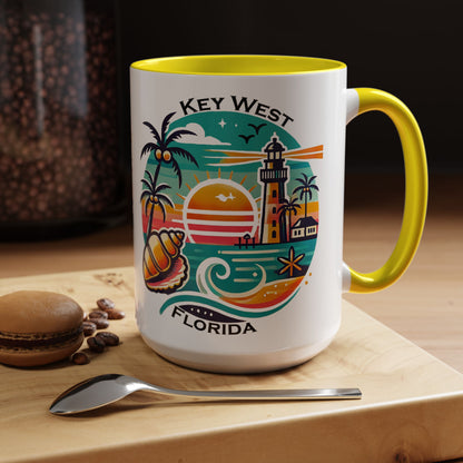 Vibrant Key West Accent Coffee Mug