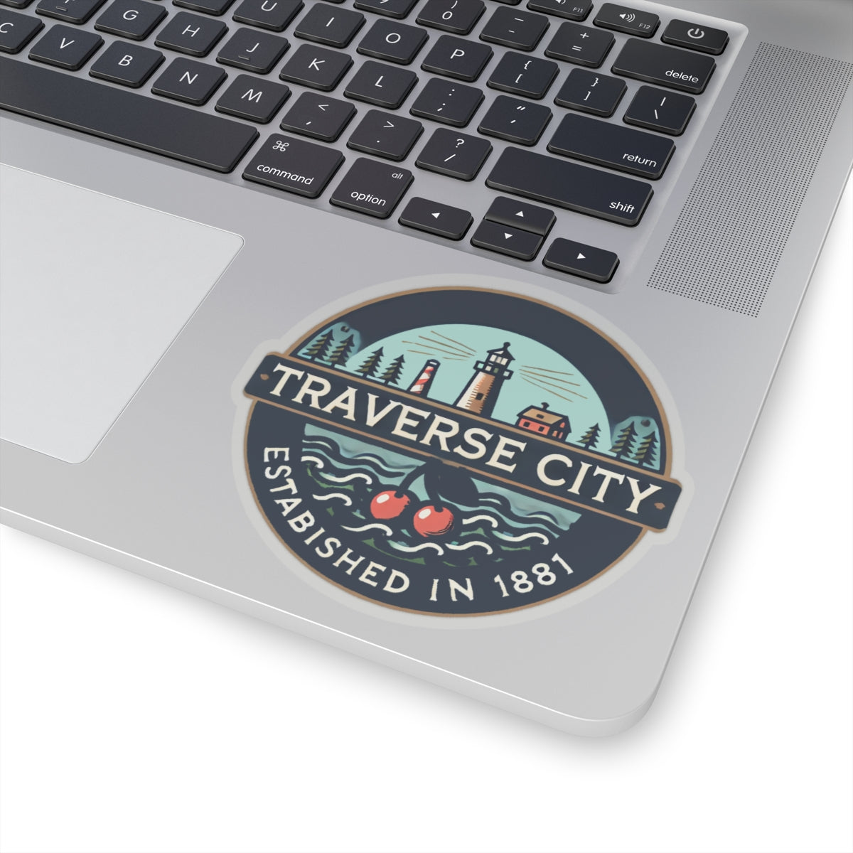 Vintage Traverse City Kiss-Cut Sticker