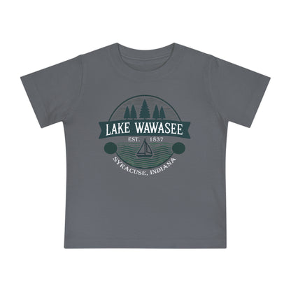 Vintage Lake Wawasee Unisex Baby Short Sleeve T-Shirt