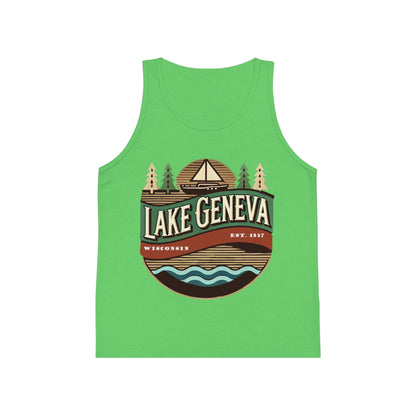 Retro Lake Geneva Unisex Kids Jersey Tank Top