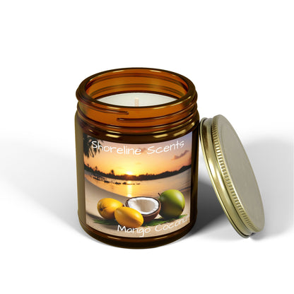 Mango Coconut Scented Candle (Apricot Wax)