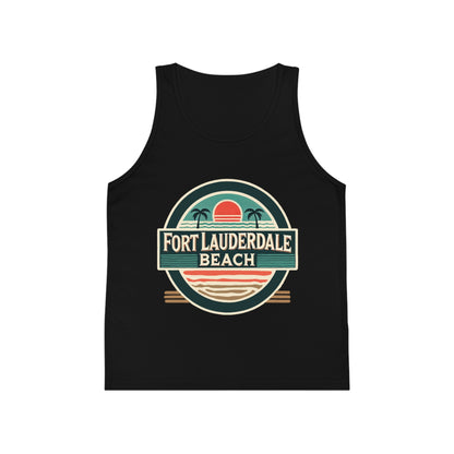 Vintage Fort Lauderdale Unisex Kids Jersey Tank Top