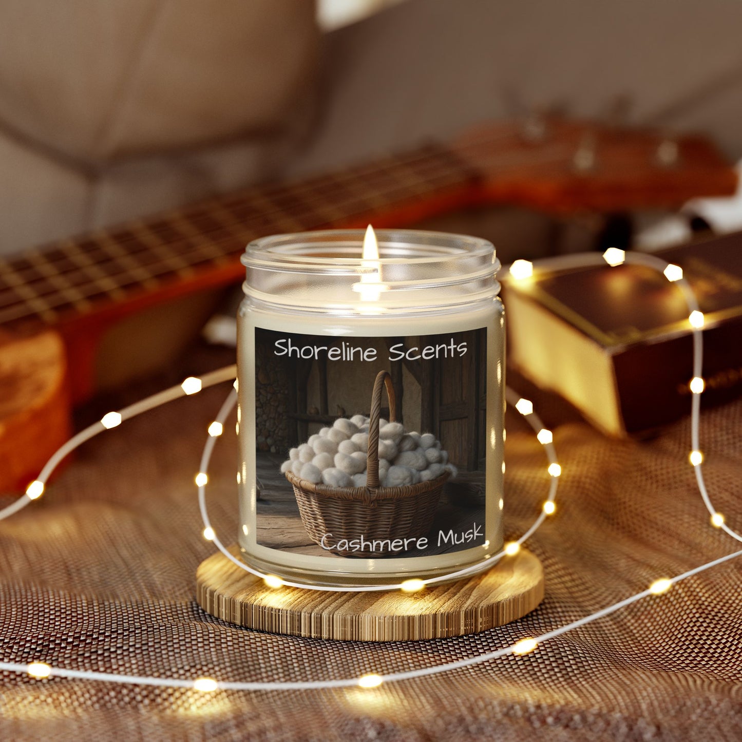 Cashmere Musk Scented Candle (Apricot Wax)