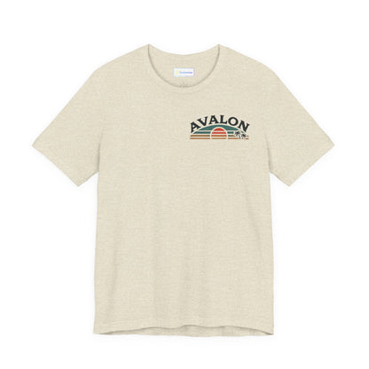 Retro Avalon Sunset Unisex Jersey Tee