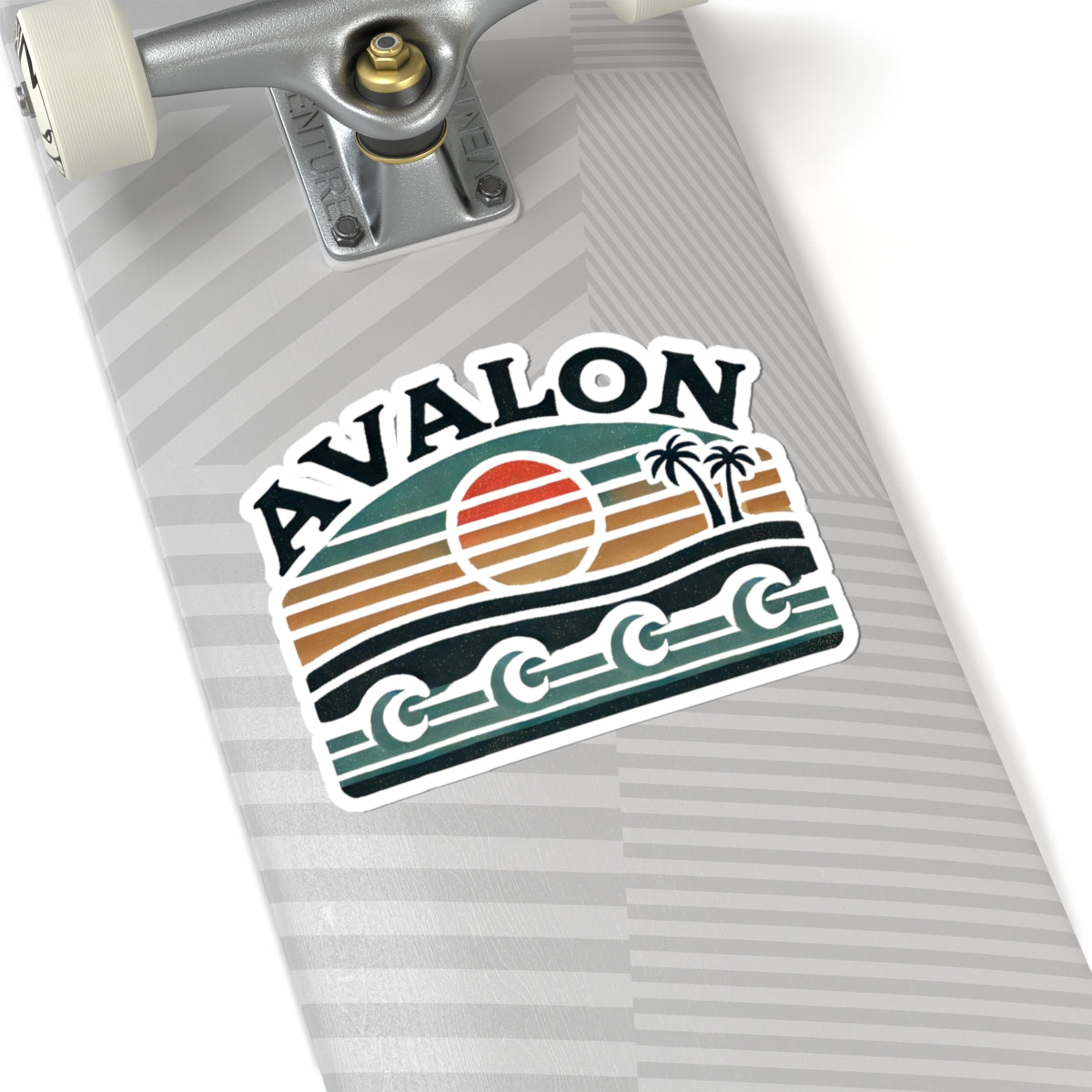 Retro Avalon Kiss-Cut Sticker