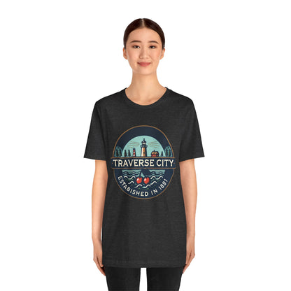 Vintage Traverse City Unisex Jersey Short Sleeve Tee