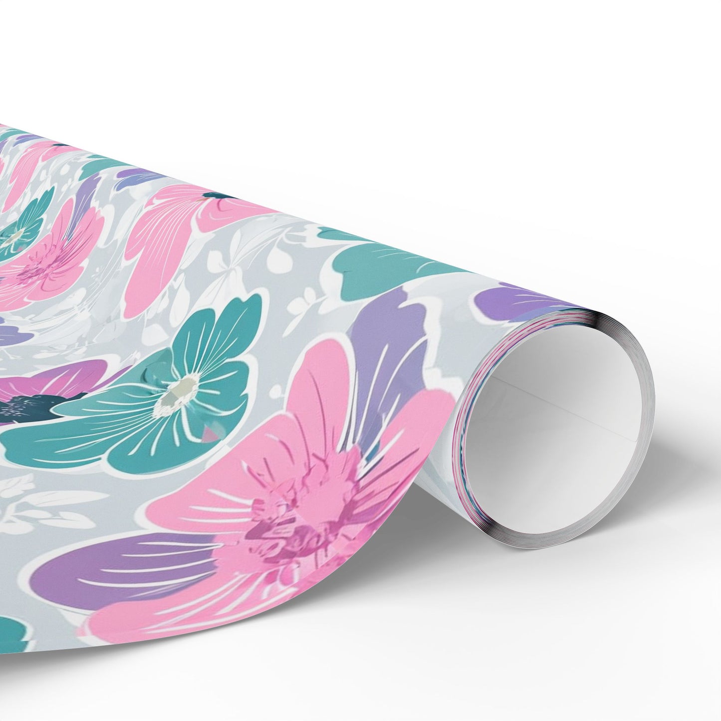 Pastel Floral Print Wrapping Paper