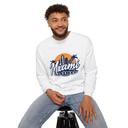 Retro Miami Unisex Drop Shoulder Sweatshirt