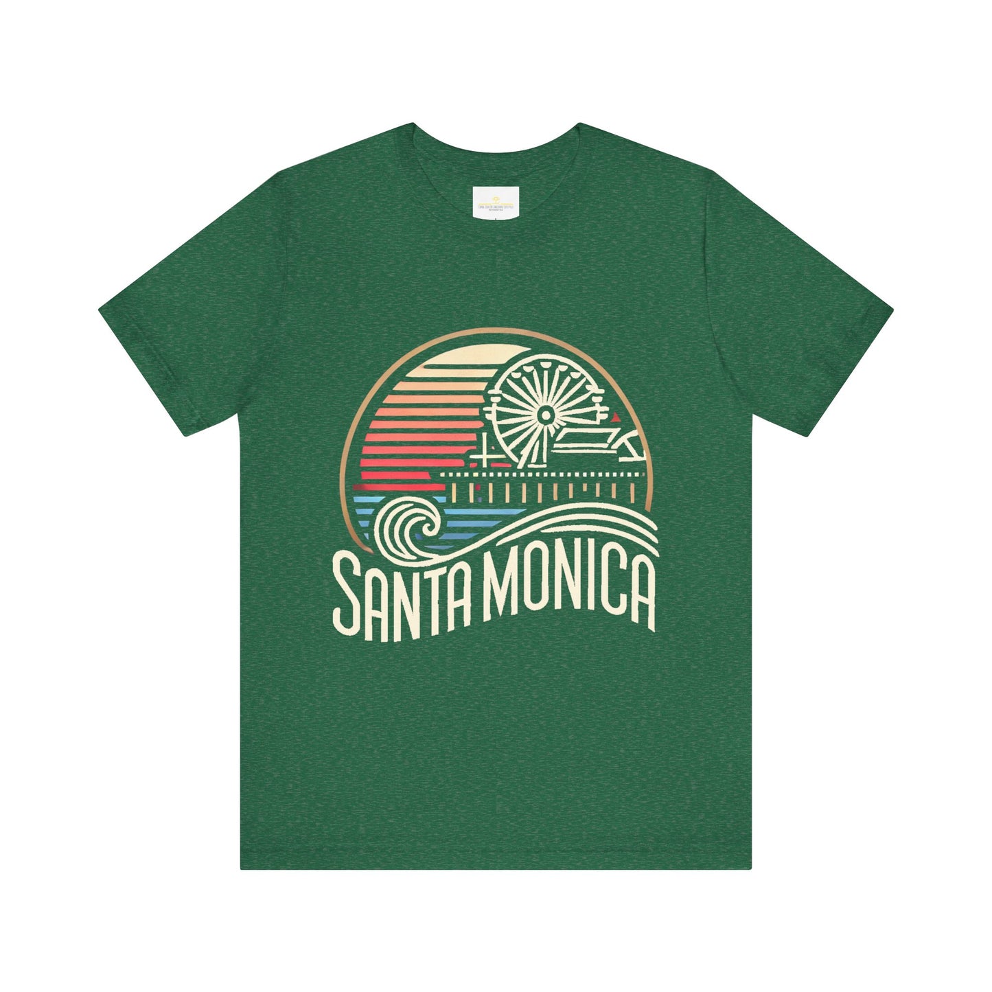 Vibrant Santa Monica Unisex Jersey Short Sleeve Tee