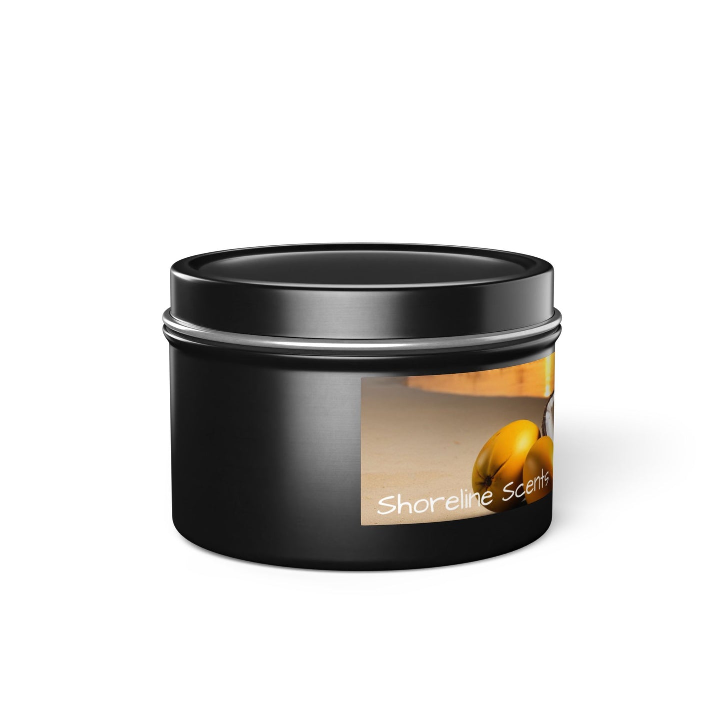 Mango + Coconut Scented Rustic Tin Candle