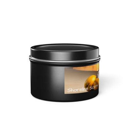 Mango + Coconut Scented Rustic Tin Candle