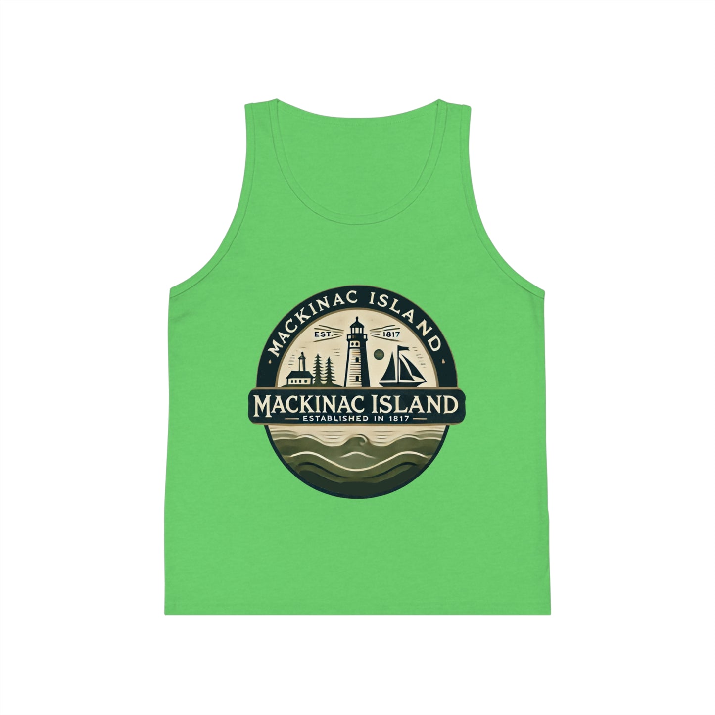 Vintage Mackinac Island Unisex Kids Jersey Tank Top