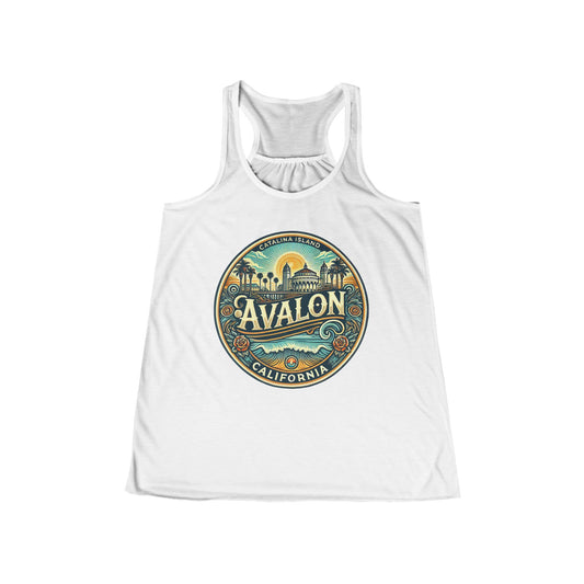 Elegant Avalon Women's Flowy Racerback Tank