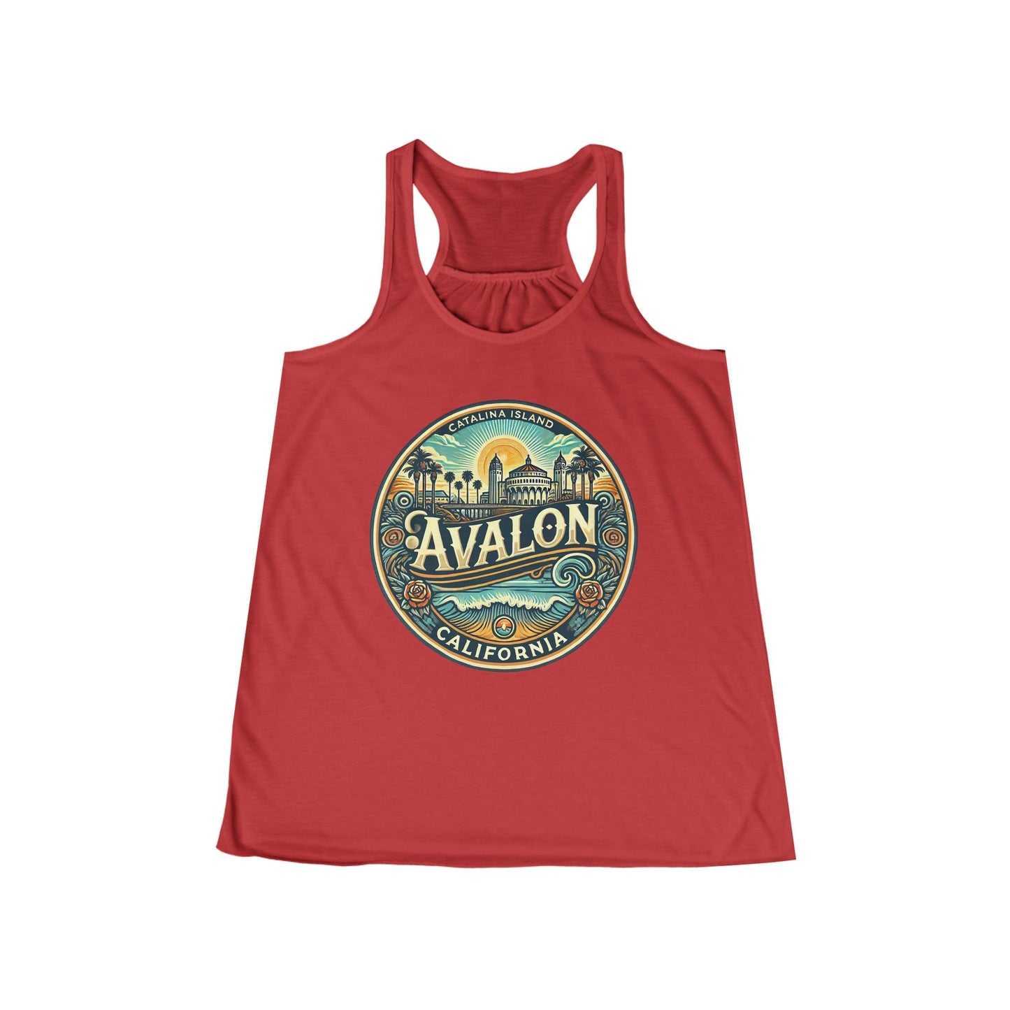 Elegant Avalon Women's Flowy Racerback Tank