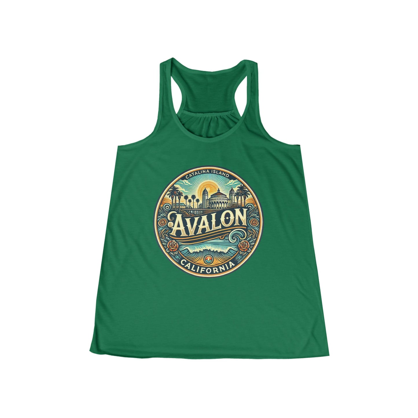 Elegant Avalon Women's Flowy Racerback Tank