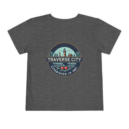 Vintage Traverse City Unisex Toddler Short Sleeve Tee