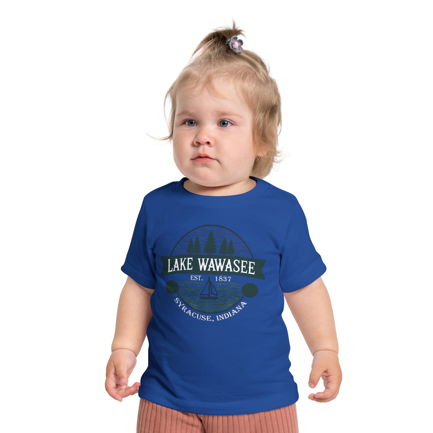 Vintage Lake Wawasee Unisex Baby Short Sleeve T-Shirt