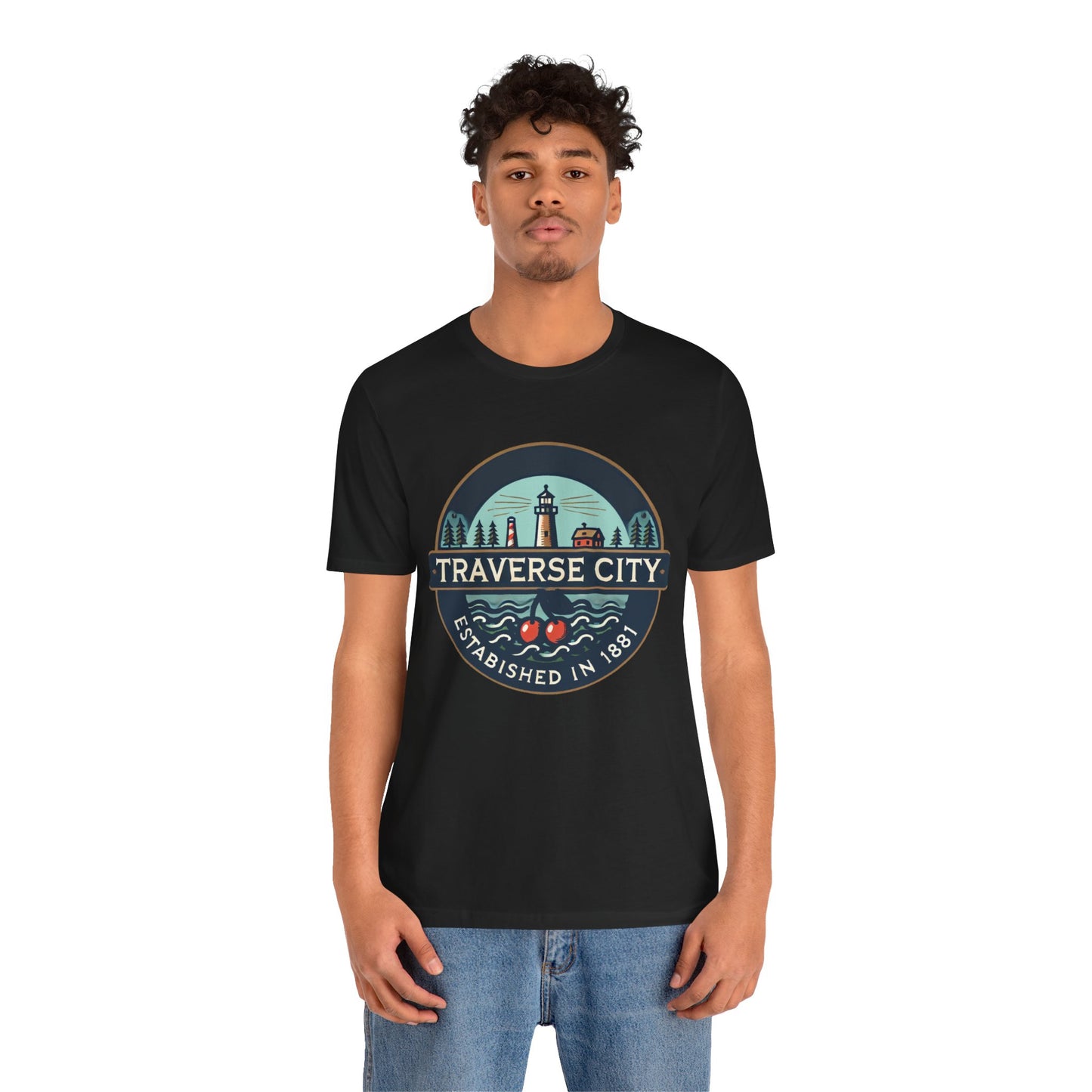 Vintage Traverse City Unisex Jersey Short Sleeve Tee