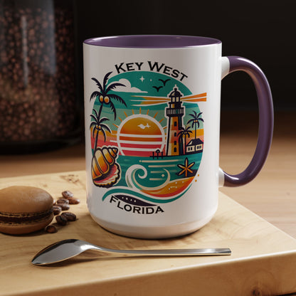 Vibrant Key West Accent Coffee Mug