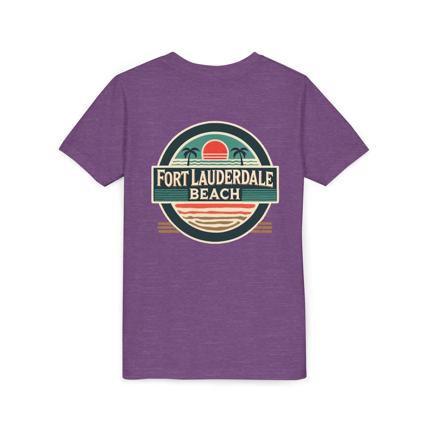 Vintage Fort Lauderdale Unisex Youth Short Sleeve Tee