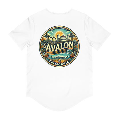 Elegant Avalon Men's Jersey Curved Hem Tee