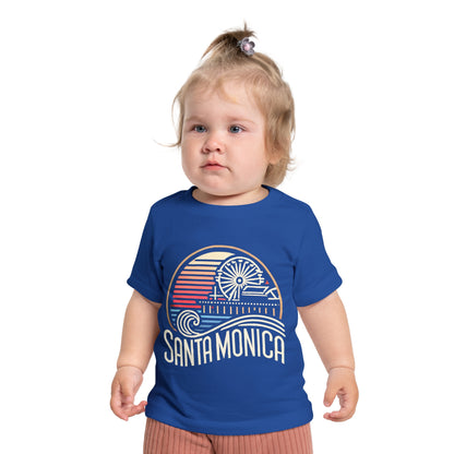 Vibrant Santa Monica Baby Short Sleeve T-Shirt