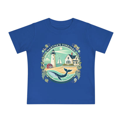 Vintage Martha's Vineyard Unisex Baby Short Sleeve T-Shirt