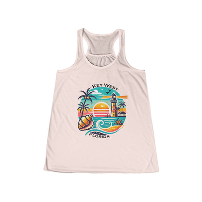 Vibrant Key West Women's Flowy Racerback Tank