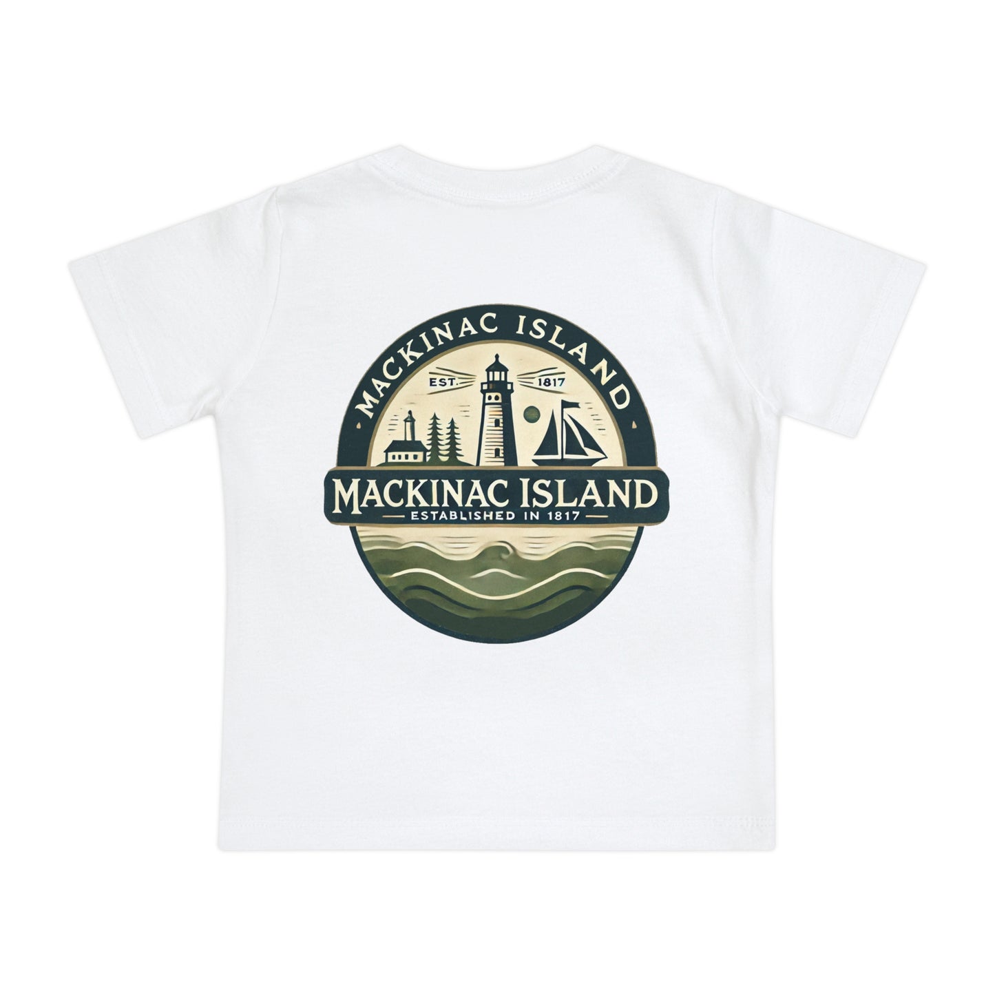 Vintage Mackinac Island Unisex Baby Short Sleeve T-Shirt