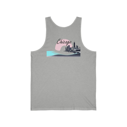 Elegant Chicago Skyline Unisex Jersey Tank