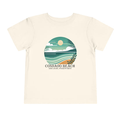 Coastal Vibes Condado Beach Unisex Toddler Short Sleeve Tee