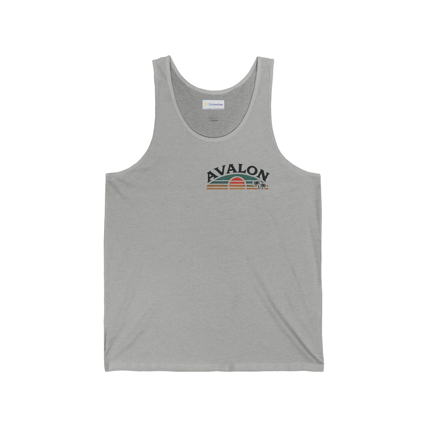 Retro Avalon Sunset Unisex Jersey Tank