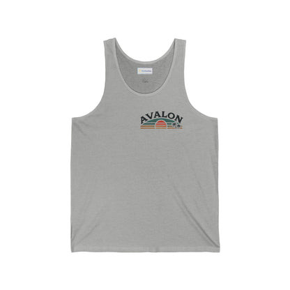 Retro Avalon Sunset Unisex Jersey Tank
