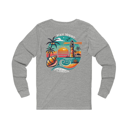 Vibrant Key West Unisex Jersey Long Sleeve Tee