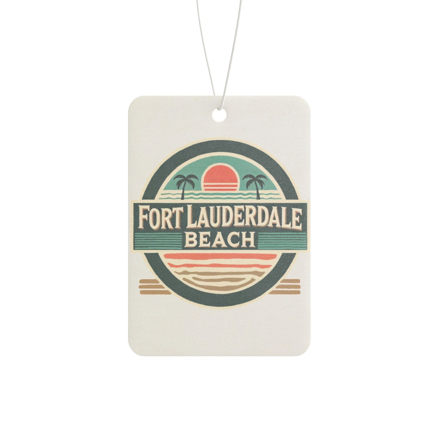 Vintage Fort Lauderdale Car Air Freshener