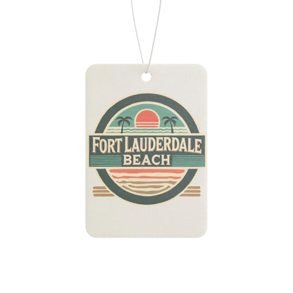 Vintage Fort Lauderdale Car Air Freshener