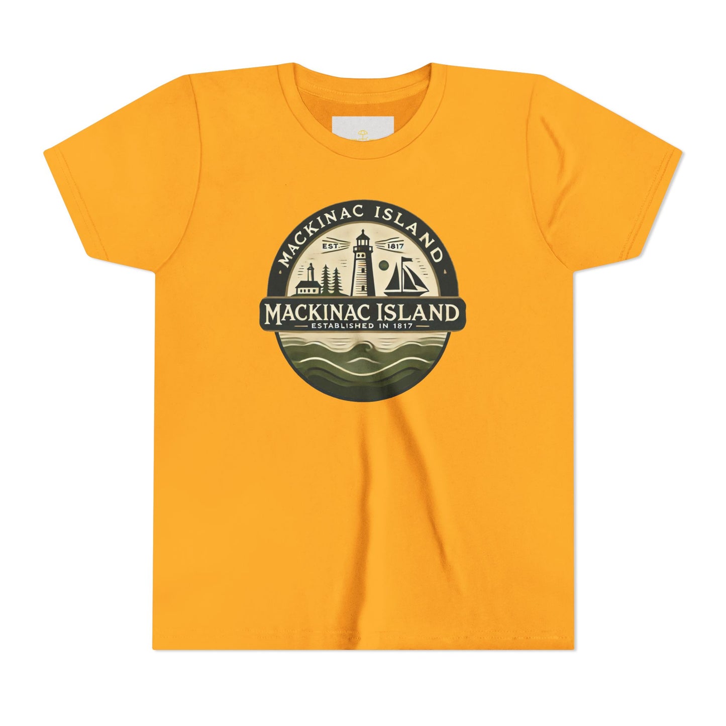 Vintage Mackinac Island Unisex Youth Short Sleeve Tee