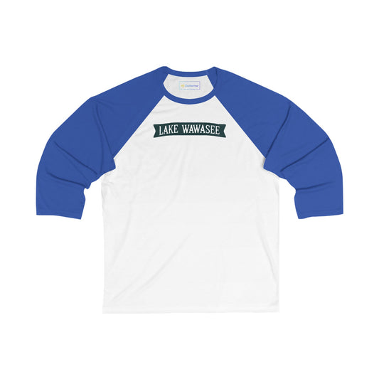 Vintage Lake Wawasee Men's 3/4 Sleeve Baseball Tee