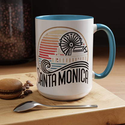 Vibrant Santa Monica Accent Coffee Mug