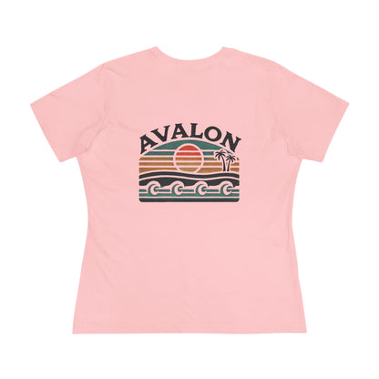 Retro Avalon Sunset Women's Cotton Tee