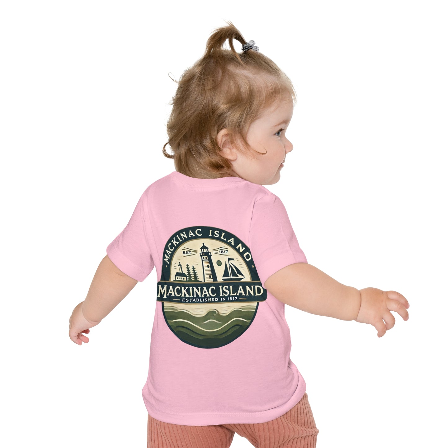Vintage Mackinac Island Unisex Baby Short Sleeve T-Shirt