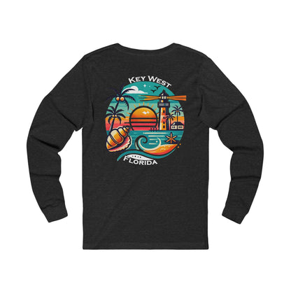 Vibrant Key West Unisex Jersey Long Sleeve Tee