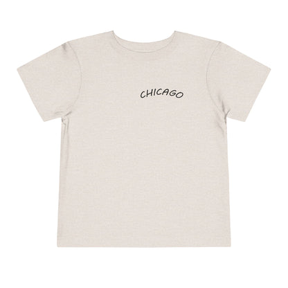 Retro Chicago Sunset Unisex Toddler Short Sleeve Tee